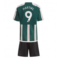 Dětský Fotbalový dres Manchester United Anthony Martial #9 2023-24 Venkovní Krátký Rukáv (+ trenýrky)